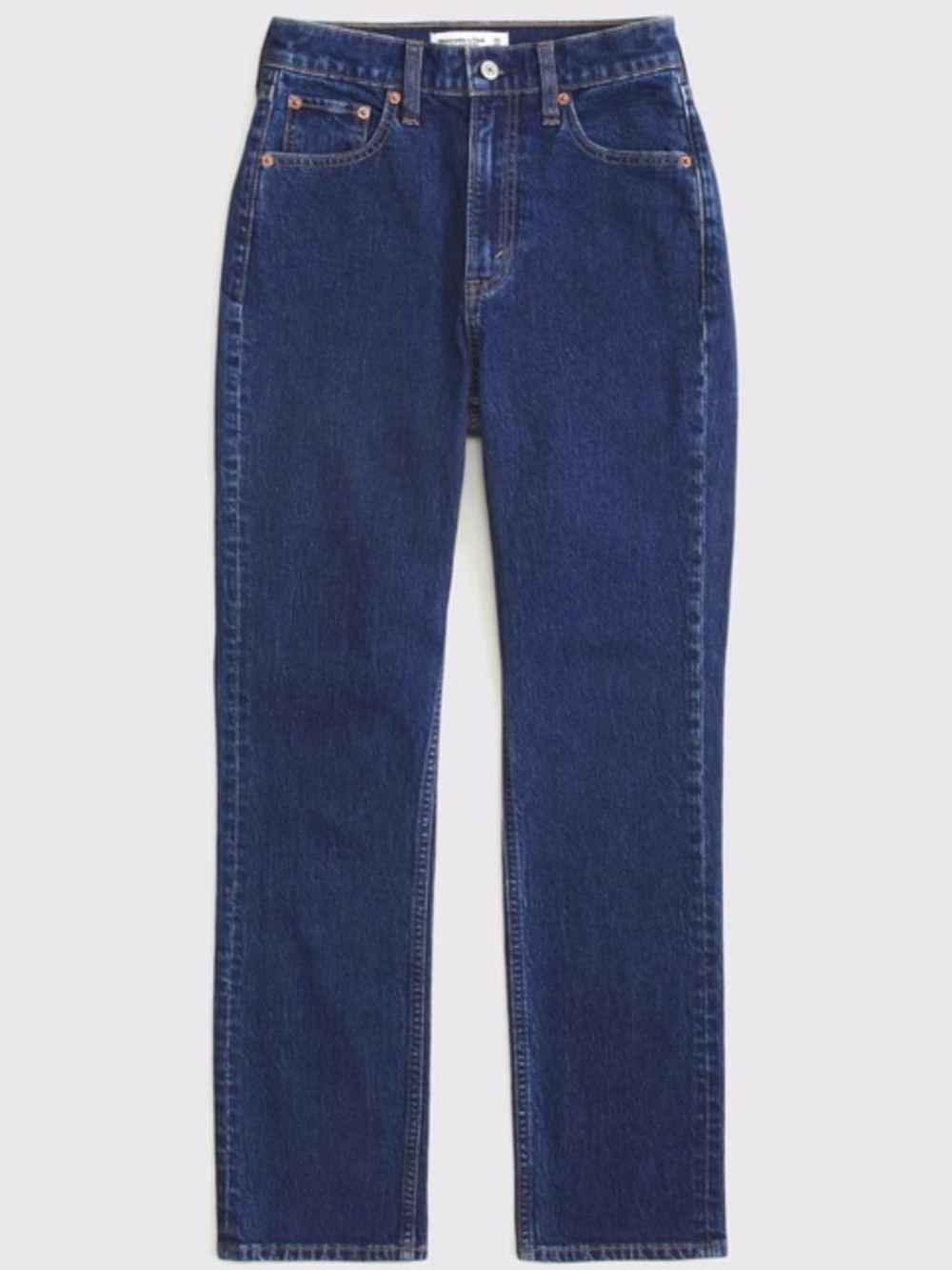 ABERCROMBIE & FITCH Curve Love Ultra High Rise Ankle Straight Leg Jeans